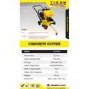 Mesin Potong Aspal Bensin Tigon TG-CC 300 Concrete Cutter TG-CC300 Set Mesin Matsumoto MGX 200
