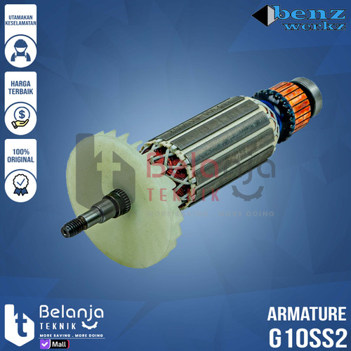 Armature Angker G 10 SS 2 Benz Dinamo Mesin Gerinda Hitachi G10SS2