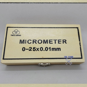 Outside Micrometer Tricle Brand 0-25 mm 0,01 Mikrometer Sekrup Skrup