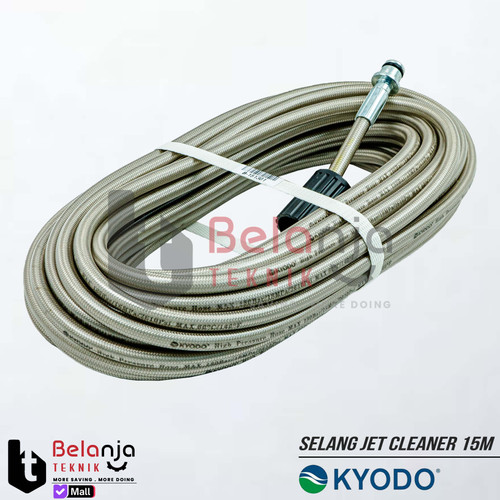 Selang Mesin Cuci Mobil Motor 15 Meter Kyodo Prowash 110 118 Jet Cleaner High Pressure Hose 15M