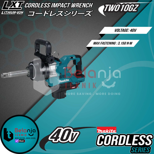 Mesin Pembuka Baut Baterai 1 Inch 40V Makita TW010 GZ Impact Wrench Cordless TW010GZ TW 010 Unit Only