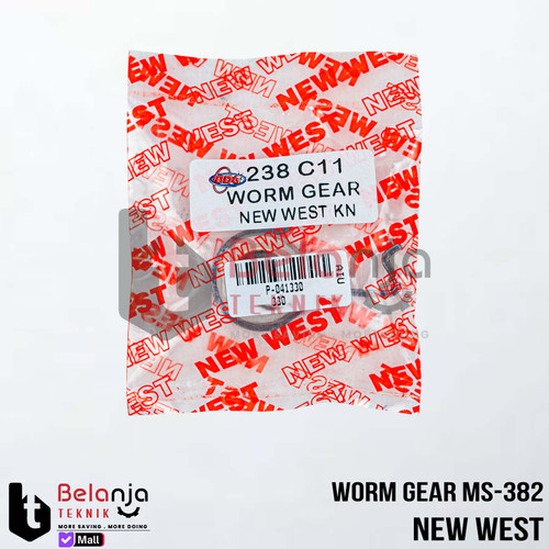 Worm Gear MS-382 New West Gigi Pompa Oli Stihl Mesin Chainsaw MS 382