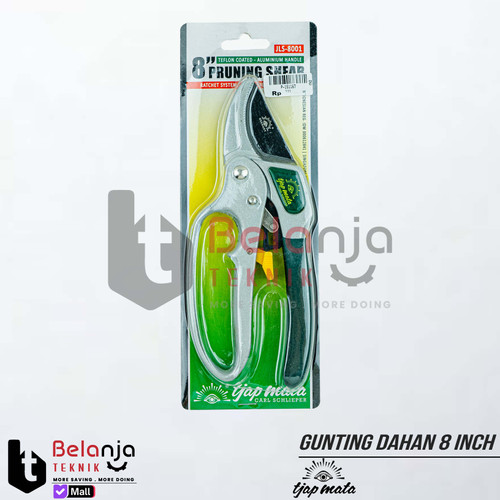 Gunting Dahan Ranting Rachet Tjap Mata 8" Gunting Dahan Teflon 8 Inch