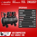 Mesin Kompresor Udara Tanpa Oli Austin AS2 1450X2-100 Air Compressor Oilless 100 L