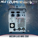 Mesin Travo Trafo Las Co2 Izumi MIG 200 MMA TIG Tanpa Gas Welding Machine 200 A Besi / Stainless