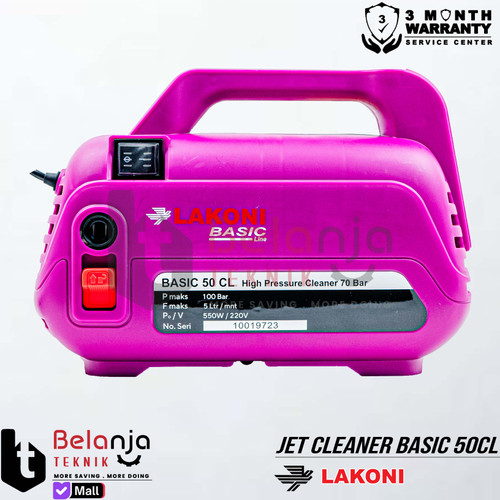 Mesin Pembersih Kendaraan Lakoni Basic 50 CL Jet Cleaner 70 Bar 550W