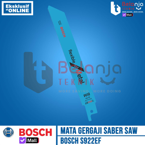 Mata Gergaji Saber Saw 6 Inch Bosch S922EF Sabre Saw Blade Metal S 922 BF Bim 6"