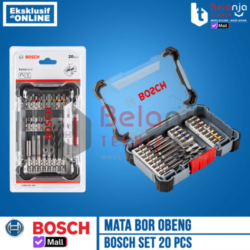 Mata Bor Obeng Bosch Set 20 Pcs Drill And Screwdriver Bit Set 20 Pcs