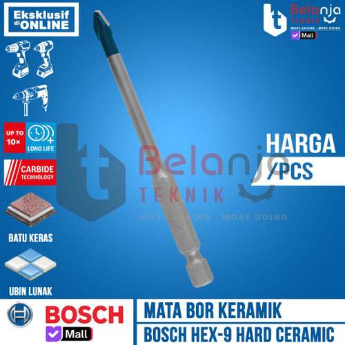 Bosch HEX 9 Hard Ceramic Drill Bit 5 mm Mata Bor Keramik 5 X 90 MM Tile Drill Bit 5MM