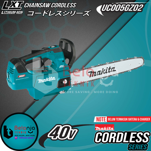 Makita Mesin Gergaji Kayu Baterai UC005GZ02 Chainsaw Cordless 40V 16 Inch Pruning Saw 16" Unit Only