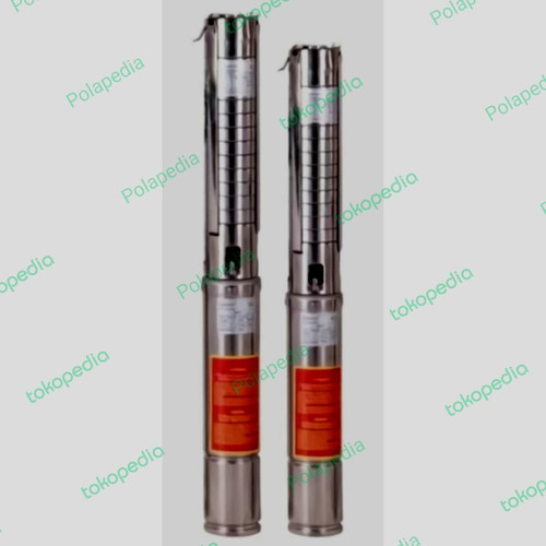 Drakos Mesin Pompa Air Satelit 4 DFS 5-25 SS Submersible 4 Inch 3 HP Set Kabel Stainless Steel