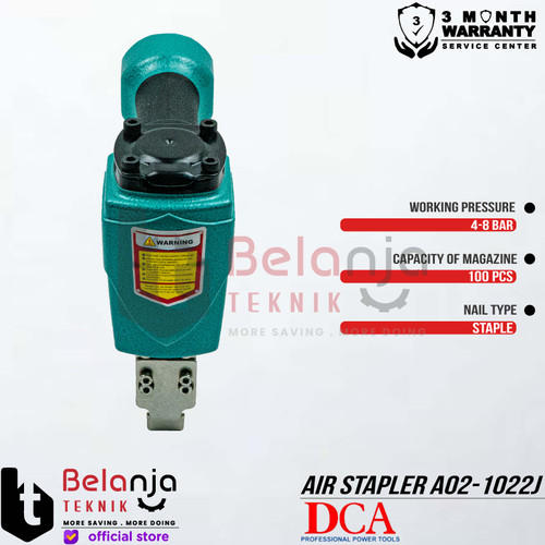 DCA Mesin Steples Tembak Angin A02-1022 J Air Stapler Tacker U A1022J 8 MM