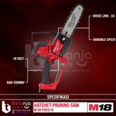 Milwaukee Cordless Hatchet Pruning Saw 20 CM M18 FHS2-0 Mesin Pemotong Dahan Ranting Kayu Baterai 18V Unit Only