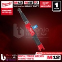 Milwaukee Cordless Digital Torque Wrench M12 ONEFTR38-0C Kunci Torsi Momen Baterai 3/8 Inch 12V Unit Only