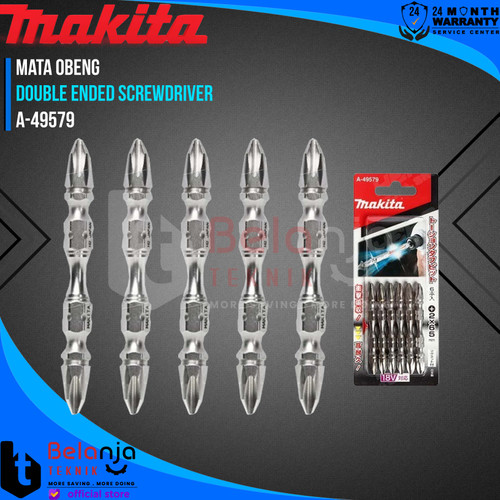 Makita Mata Obeng Magnet Plus PH2 X 65 MM Double Ended Screwdriver Bit A-49579