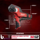 Milwaukee Cable Cutter Cordless M12 CC-0 Mesin Potong Kabel Baterai 12V Unit Only