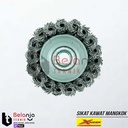 Sikat Kawat Mangkok Kepang 3 Inch Xander Cup Brush Gerinda tangan 3"