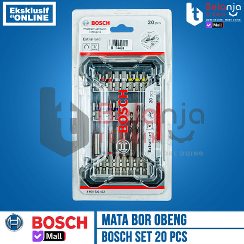 Mata Bor Obeng Bosch Set 20 Pcs Drill And Screwdriver Bit Set 20 Pcs