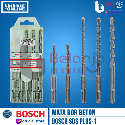 Mata Bor Beton SDS PLUS-1 5Pcs Bosch Hammer Drill Bit Set 5 PCS 5 6 8 10 MM