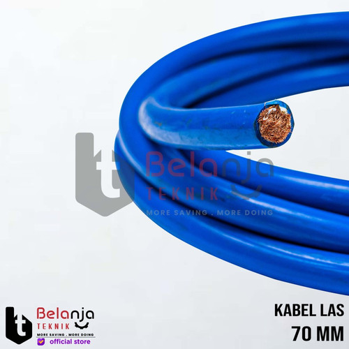 Blueflex Kabel Las 70mm Full Tembaga Super Flexible Biru 70 mm