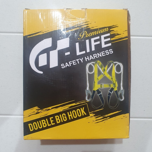 GT Life Safety Belt Full Body Harness Double Big Hook Tali Sabuk Pengaman Full Body