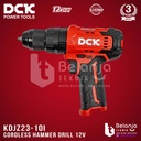 Mesin Bor Tembok Baterai DCK KDJZ23 - 10I Z BOX Cordless Impact Drill KDJZ 23-10IZ Unit Only