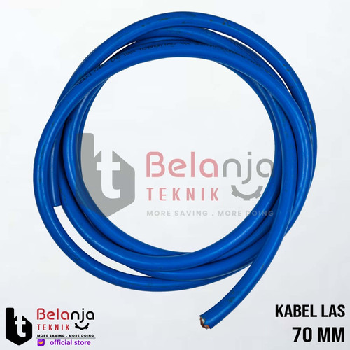 Blueflex Kabel Las 70mm Full Tembaga Super Flexible Biru 70 mm