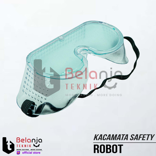 Robot Kacamata Safety Bening Gerinda Safety Googles Clear Kacamata Kerja APD