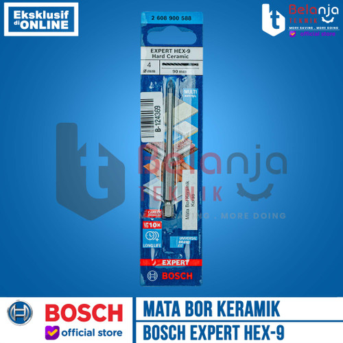 Bosch HEX 9 Hard Ceramic Drill Bit 4 MM Mata Bor Keramik 4 X 90 MM Tile Drill Bit 4MM