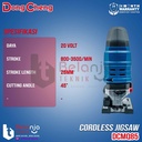 Dongcheng Mesin Gergaji Ukir Baterai DCMQ85 EM Cordless Brushless JigSaw DCMQ 85 EM 2 Baterai DCMQ85EM