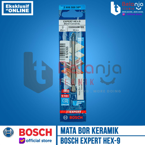Bosch HEX 9 Hard Ceramic Drill Bit 5 mm Mata Bor Keramik 5 X 90 MM Tile Drill Bit 5MM