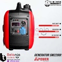 AIPower Mesin Generator Inverter Smart SM 2200 i Genset Bensin Recoil SM2200i 2200 Watt SM2200 I
