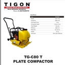 Tigon Mesin Stamper Kodok TG-C80 T Plate Compactor Pemadat Tanah Unit Only