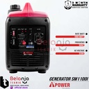 AIPower Mesin Generator Inverter Super Silent SM 1100 i Genset Bensin Recoil SM1100i 1100 Watt SM1100