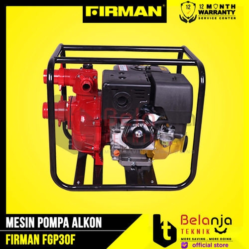 Firman Mesin Pompa Air Irigasi FGP 30 F Pompa Pemadam Kebakaran Alkon 3 Inch 13HP FGP30F FGP 30F