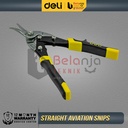 Deli Aviation Snip Gunting Seng 10 inch PVC + Chrome Perkakas DL20030 Gunting Baja Lurus