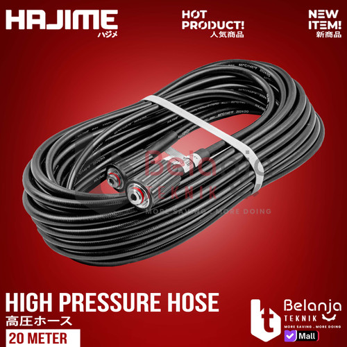 Hajime Selang Hose High Pressure 20 M Jet Cleaner Mesin Steam 20Meter