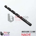 Nachi Mata Bor 7.2 mm Drill 7.2 mm HSS Shank Lurus Drill Bit Mata Bor Besi