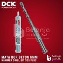 DCK Hammer Drill Bit SDS Plus 6 X 110 MM Mata Bor Beton SDS Plus 6 MM