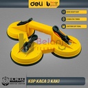 Deli Suction Cup Lifter Kop Kaca 3 Kaki Alat Angkat Kaca Baja Kokoh