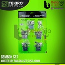 Tekiro Kunci Gembok 40 MM Set 5 Pcs Master Key Padlock SET Anti Karat
