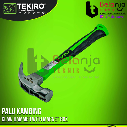 Tekiro Palu kambing 8 Oz Claw Hammer With Magnet 8Oz Palu Cabut Paku