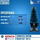 Bosch Mesin Gergaji Baterai GST 183 Jigsaw Cordless 18V Set 4 AH