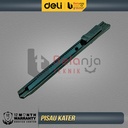 Deli Cutter Pisau Baja Hitam 9mm SK5 Kater Gunting Cutting Cuter 9 MM SK 5