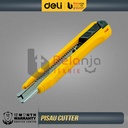 Deli Cutter Pisau Baja SK4 9mm Utility Knife Pemotong Kertas Kater