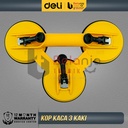 Deli Suction Cup Lifter Kop Kaca 3 Kaki Alat Angkat Kaca Baja Kokoh