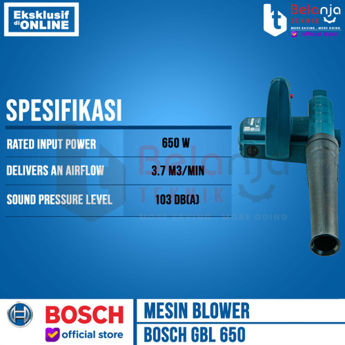 Bosch Mesin Tiup Udara Listrik GBL 650 Blower GBL650 650 Watt