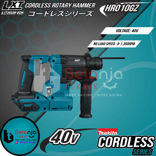 Makita Mesin Bor Tembok Baterai Cordless HR010GZ Drill Rotary Hammer 40V
