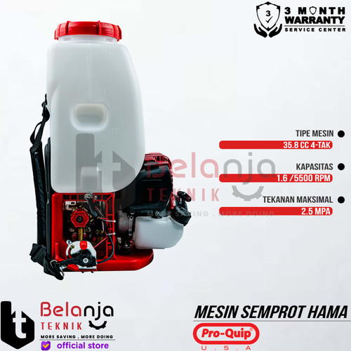Proquip Mesin Semprot Hama Bensin QBS435 Backpack Sprayer 4 Tak QBS 435