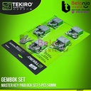 Tekiro Kunci Gembok 50 MM Set 5 Pcs Master Key Padlock SET Anti Karat